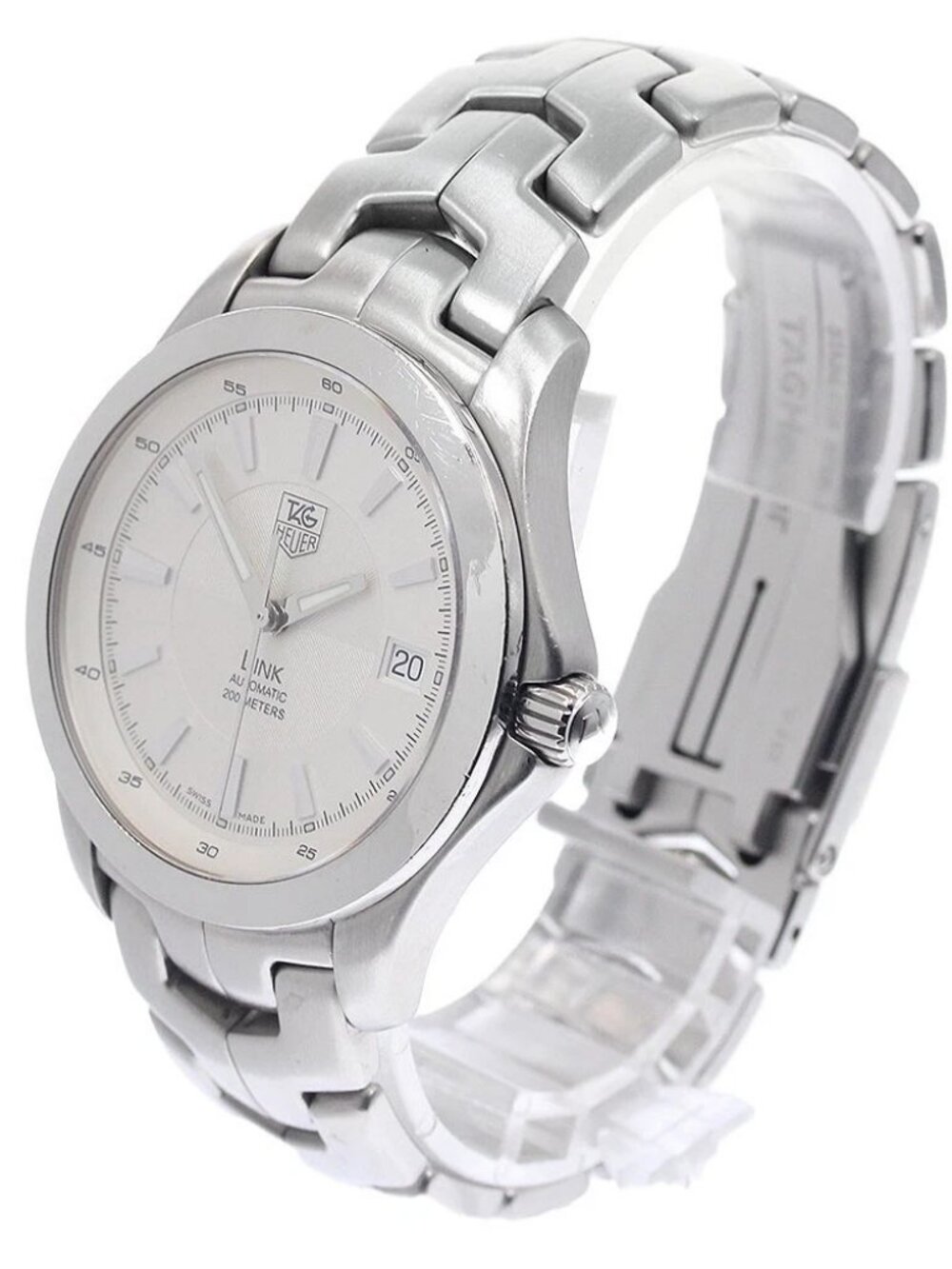 TAG HEUER Link WJF2111 Date Silver Dial Automatic Men's Watch_950574